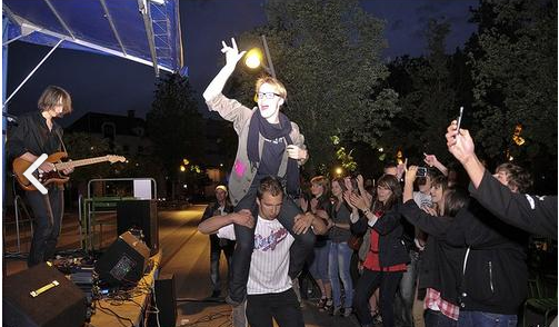 DJ, fête, ambiance